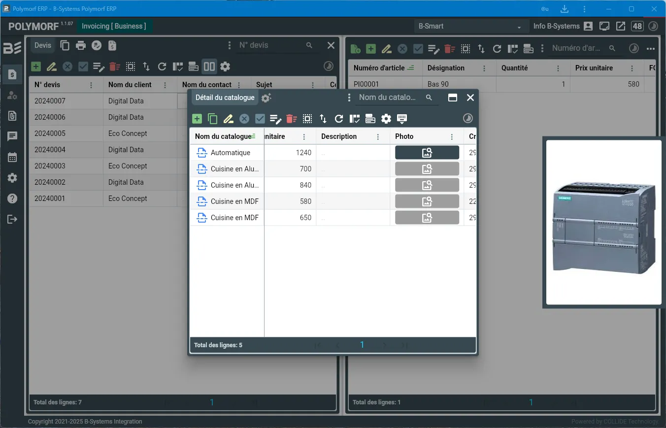 Polymorf Invoicing product catalogue management